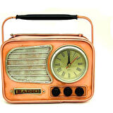 Himarry Dekoratif Metal Radyo Saat Masa Saati Vintage Ev Ofis Hediyelik
