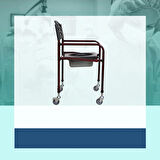 RKL3210 KATLANIR KLOZETLİ SANDALYE TEKERLEKLİ SATANDART KAPAKLI