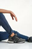 BA0590 Tarz Sneakers Ithal Taban Füme Çizgi Spor Ayakkabısı