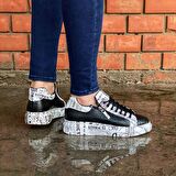 KB02 Crocodile  Siyah Gazete Erkek Ayakkabı