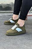  WG011 Haki Süet Erkek Casual Ayakkabı