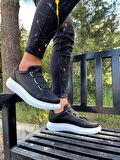 Knack Sneakers Ayakkabı 889 Siyah (Beyaz Taban)
