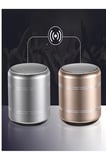 Mini Alüminyum TWS Kablosuz Bluetooth Hoparlör – Yuvarlak Metal Tasarım, Yüksek Bas ve Taşınabilir Özellikler