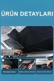 Katlanabilir Şemsiyeli Araç Ön Cam Güneşliği UV Korumalı Isı Yansıtıcı Tüm Araçlara Uygun