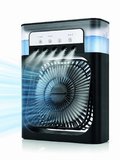 Püskürtmeli Masaüstü Fan 5 Başlıklı Serinletici, 600 ml Su Haznesi, 3 Kademe Fan, Type-C Bağlantı