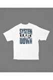 System Of A Down Baskılı Unisex Oversize Tişört