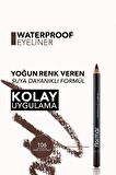 Flormar Suya Dayanıklı Göz Kalemi - Koyu Kahverengi Waterproof