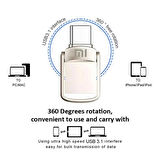 Xiaomi 2tb Type-C ve USB Flash Bellek Otg Çift Giriş Premium