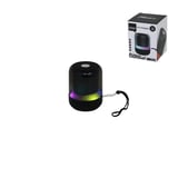 KAVANOZ MODELİ - MİKA GÖVDE BLUETOOTH WİRELESS MİNİ HOPARLÖR SPEAKER USB ŞARJLI - IŞIKLI 5W PL-4445 (4604)