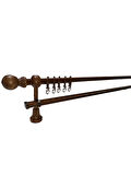 KLASİK AHŞAP RUSTİK PERDE ASKISI TEK RAYLI 28 MM