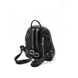 Silver Polo  Kadın  1123-46055 SILVER POLO SIRT ÇANTASI M86 SİYAH-MAT SİYAH-PLATİN