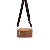 Silver Polo  Kadın Çapraz Çanta 1142-46084 SILVER POLO ÇAPRAZ Kadın ÇANTASI M86 KARAMEL-MAT KAHVE