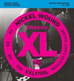 DADDARIO EXL170SL BAS GİTAR TEL SETİ , XL, 45-100, SUPER LONG SCALE,