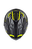 50.9 Assault Mat Siyah-gri-neon Sarı Kask