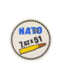 Nato 762 x 51 - Cırt - Patch - Peç - Arma - 8 cm