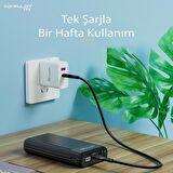 Konfulon A30 20000 mAh Hızlı Şarj Powerbank Siyah 