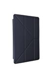 Galaxy Tab S6 P619 Kılıf Tri Folding Kalem Bölmeli Standlı Kılıf