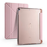 Apple iPad 10.2 (8.Nesil-9.Nesil) Uyumlu Kalemlikli Premium Standlı Katlanabilir Uyku Modu Özellikli Tablet Kılıfı