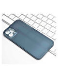 İPHONE 11 PRO MAX UYUMLU MAT SLİM İNCE KILIF MAVİ