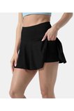 Yüksek Bel Poliamid Kumaş Side Pocket Tenis Spor Cepli Şort Etek