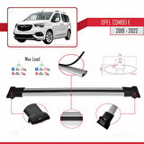 Opel Combo D 2012-2018 Arası ile Uyumlu FLY Model Ara Atkı Tavan Barı Gri 2 Adet