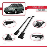 Subaru Forester 3 (SH) 2008-2013 Arası ile Uyumlu FLY Model Ara Atkı Tavan Barı Gri 2 Adet