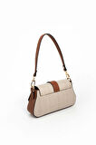 Silver Polo  Kadın Çapraz Çanta 1177-46293 SILVER POLO ÇAPRAZ Kadın ÇANTASI M132 BEJ-MAT TABA
