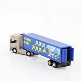 Welly 1:64 Ölçek Metal Kafalı Scania Dorseli Tır Yaklaşık 30 Cm