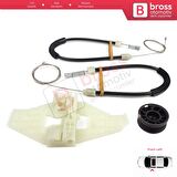 Citroen C Elysee Peugeot 301 için Ön Sol Cam Kriko Set 9674412480