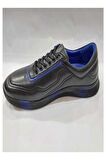 Pierre Cardin 649405 Erkek Spor Ayakkabı - Siyah Mavi