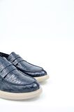 Freefoot 226825 Erkek Casual Ayakkabı - Lacivert Croco Deri
