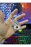 İskambil Kağıdı Poker Renkli Anahtarlık