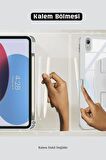  iPad Air 11 inç 2024 M2 Çipli 6.Nesil Uyumlu 360° Dönebilen Standlı Pino Tablet Kılıfı 
