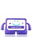 CASPER Via L40-G 10.4 inç Uyumlu Fuchsia iBuy Standlı Eğlenceli Çocuk Ruhlu Tablet Kılıfı