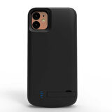 Apple iPhone 11 PRO Uyumlu Fuchsia Şarjlı Kılıf Led Işık Göstergeli Standlı Powerbank Kapak