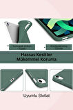 İpad Air 11 Inç 6. Nesil M2 Çip Uyumlu Kalem Bölmeli Akıllı Trifolding Tablet Kılıfı A2902 - A2903
