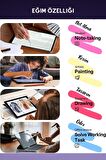 iPad Air 13 inç Uyumlu Manyetik ve Kablosuz Şarj Olabilen Stylus Bluetooth Özellikli Tablet Kalemi