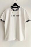Unisex Beyaz Yeni Sezon Trapstar Baskılı Oversize Yazlık T-shirt