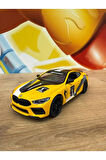 Bmw M8 Coupe Diecast Araba Kapıları Açılır Çek Bırak Bmw Model Araba 12CM
