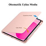 10.9 Inc 10.Nesil Uyumlu 360° Dönebilen Standlı Pino iPad Tablet Kılıfı
