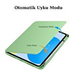Apple iPad Air 10.9 2022 (10.Nesil) Uyumlu 360° Dönebilen Standlı Pino Tablet Kılıfı 