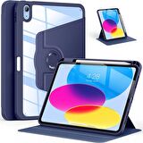 10.9 Inc 10.Nesil Uyumlu 360° Dönebilen Standlı Pino iPad Tablet Kılıfı
