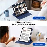 10.9 Inc 10.Nesil Uyumlu 360° Dönebilen Standlı Pino iPad Tablet Kılıfı