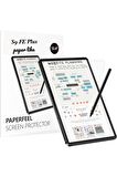 Galaxy Tab S9 FE Plus SM-X610 Uyumlu Gerçek Kağıt Hissi Parlama Önleyici Paper Like Ekran Koruyucu