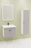 Avien 65 Cm Banyo Dolabı Cmr Led Aynalı - Boy Dolap Dahil