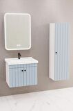 Avien 65 Cm Banyo Dolabı Cmr Led Aynalı - Boy Dolap Dahil