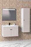 Avien 80 Cm Banyo Dolabı Lvn Led Aynalı - Boy Dolap Dahil