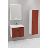 Avien 65 Cm Banyo Dolabı Cmr Led Aynalı - Boy Dolap Dahil
