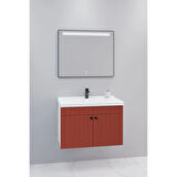 Avien 80 Cm Banyo Dolabı Lvn Led Aynalı - Boy Dolap Hariç