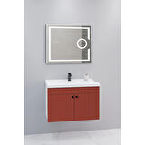 Avien 80 Cm Banyo Dolabı Kiev Led Aynalı - Boy Dolap Hariç
